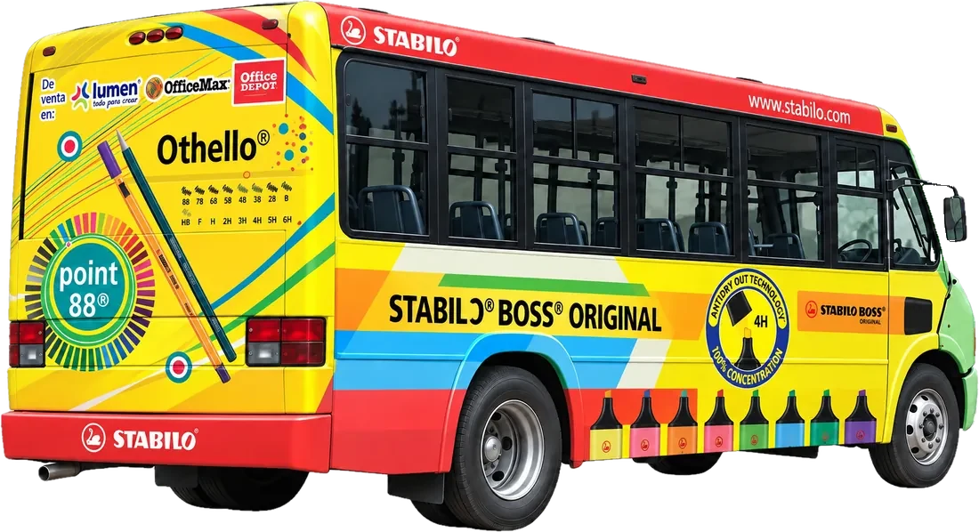 Campaña de Stabilo sobre camión